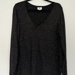 Old Navy Black Sweater with Copper Shimmer
